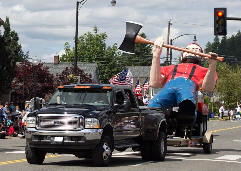 Paul Bunyan Does the Limbo Under the Street Light