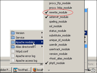Activate the rewrite_module