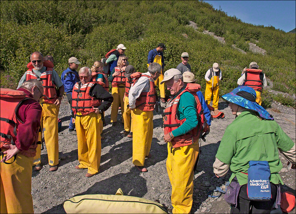 Putting on Survival Gear