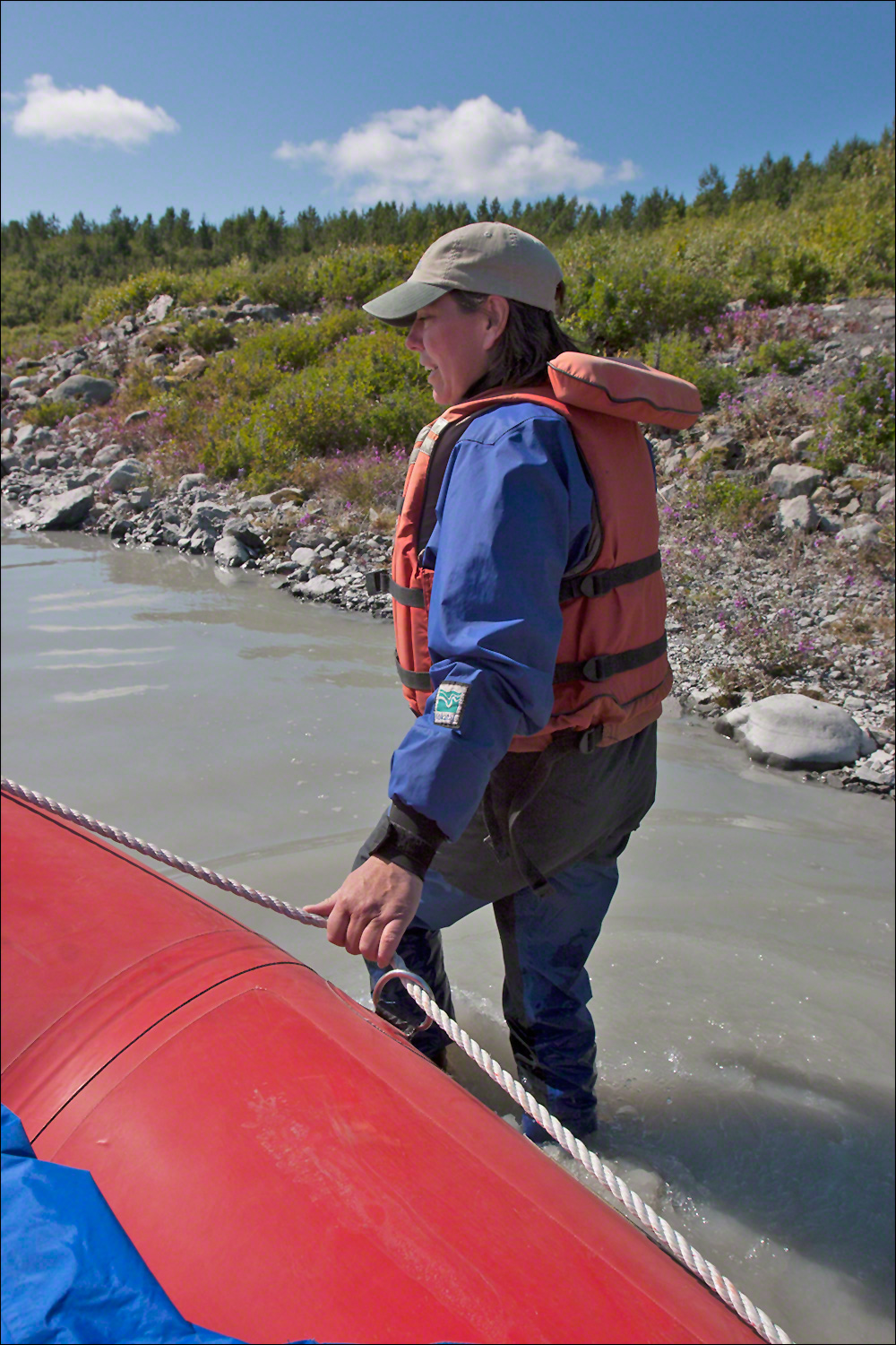 Pulling the Raft Over Shallows