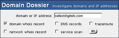 Whois Lookup at domainwhitepages.com
