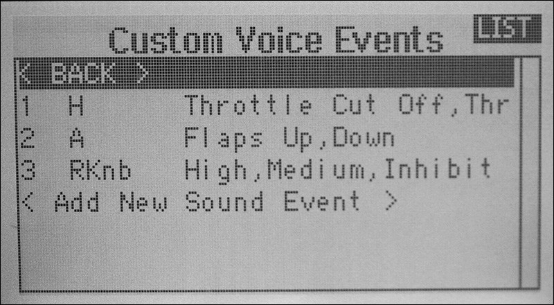 Custom Voice Events