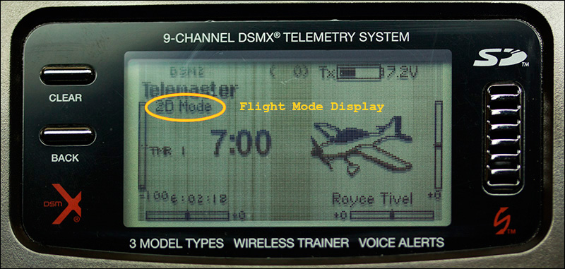 Flight Mode Display