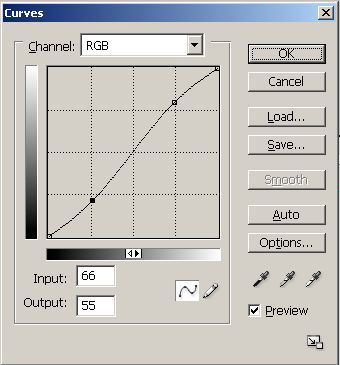 Using Photoshop Curves
