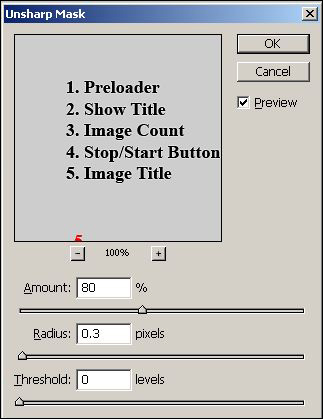Using Photoshop Unsharp Mask