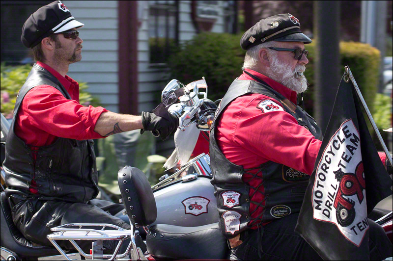 Directing the Tenino Motorcycle Drill Team