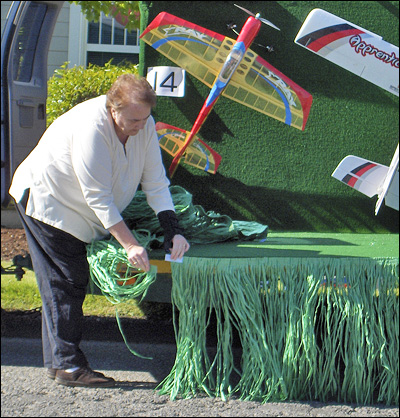 Mary Daggett Attaches the Float Skirt